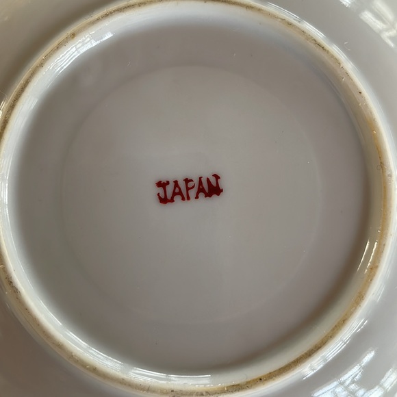 VTG Iridescent Peach Demitasse Cup & Saucer - Picture 3 of 6